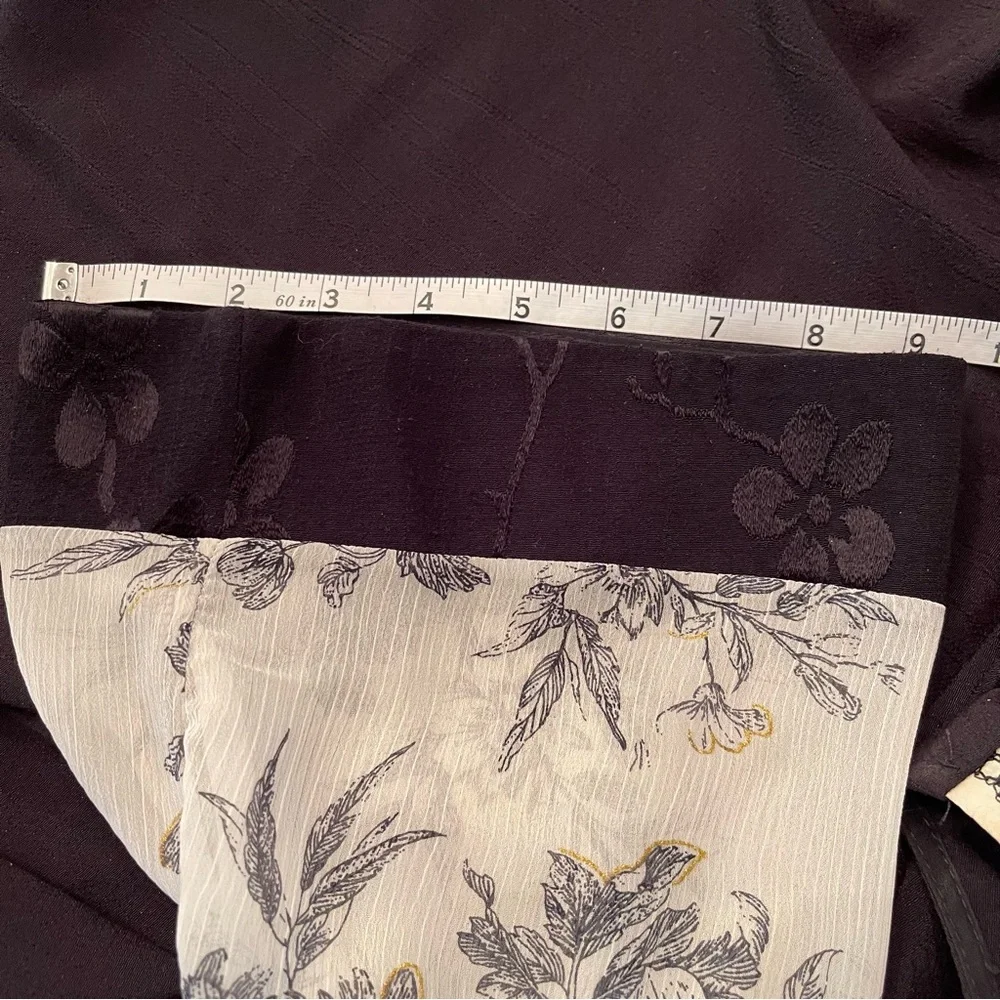 Spencer Alex Black & Cream Vintage 1080’s Kimono Jacket Women’s Size 1X - Picture 10 of 12